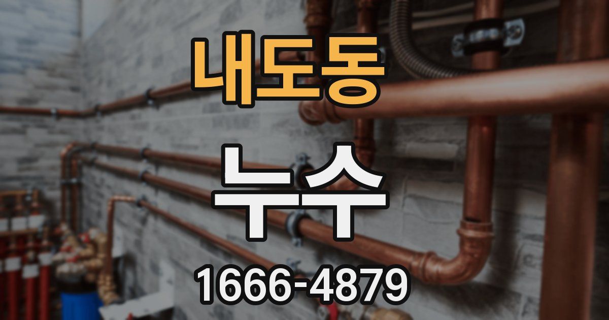 내도동 누수
