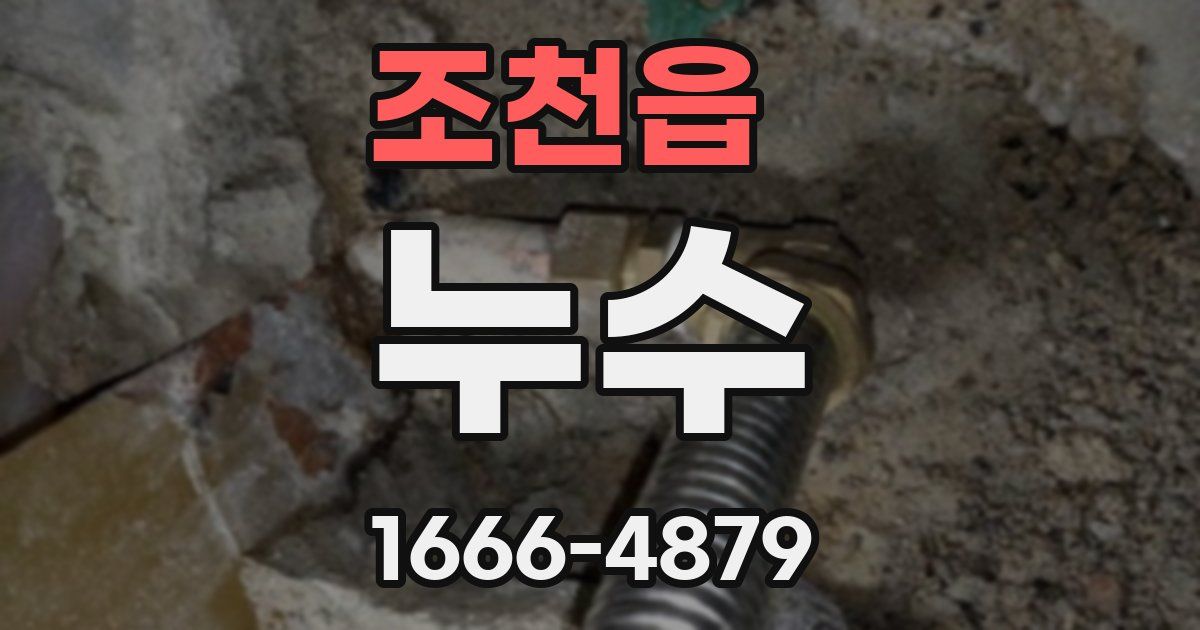 조천읍 누수