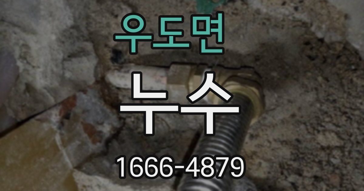 우도면 누수