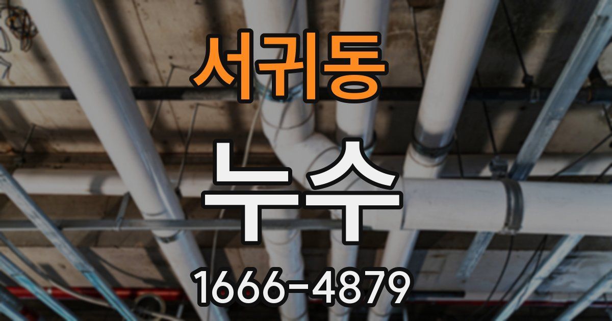 서귀동 누수