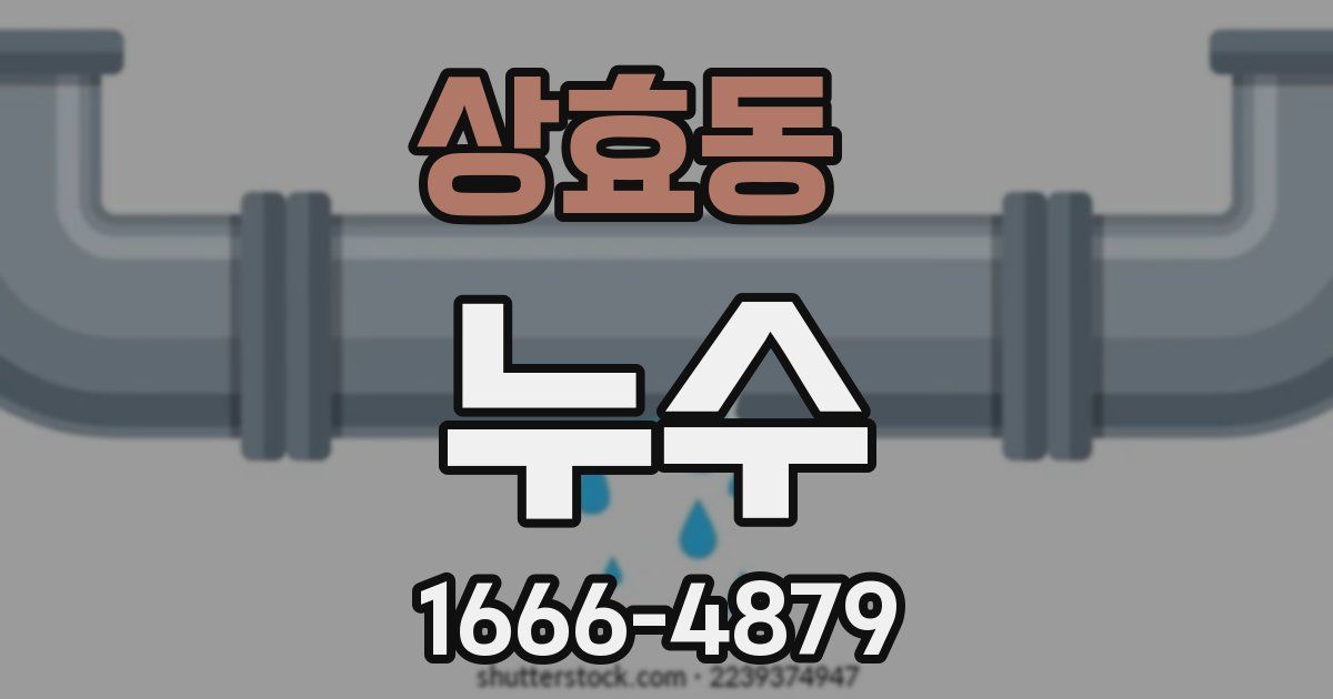상효동 누수