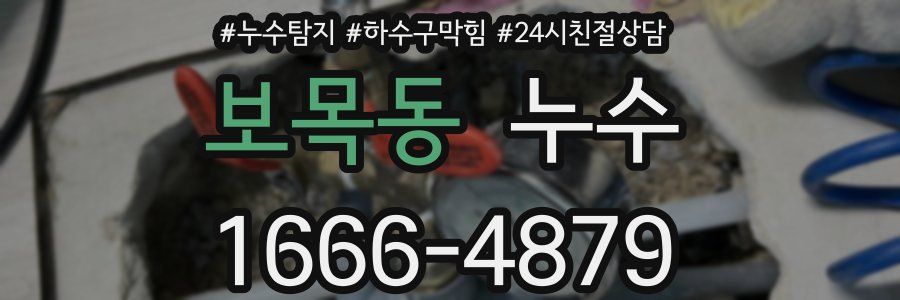 보목동 누수