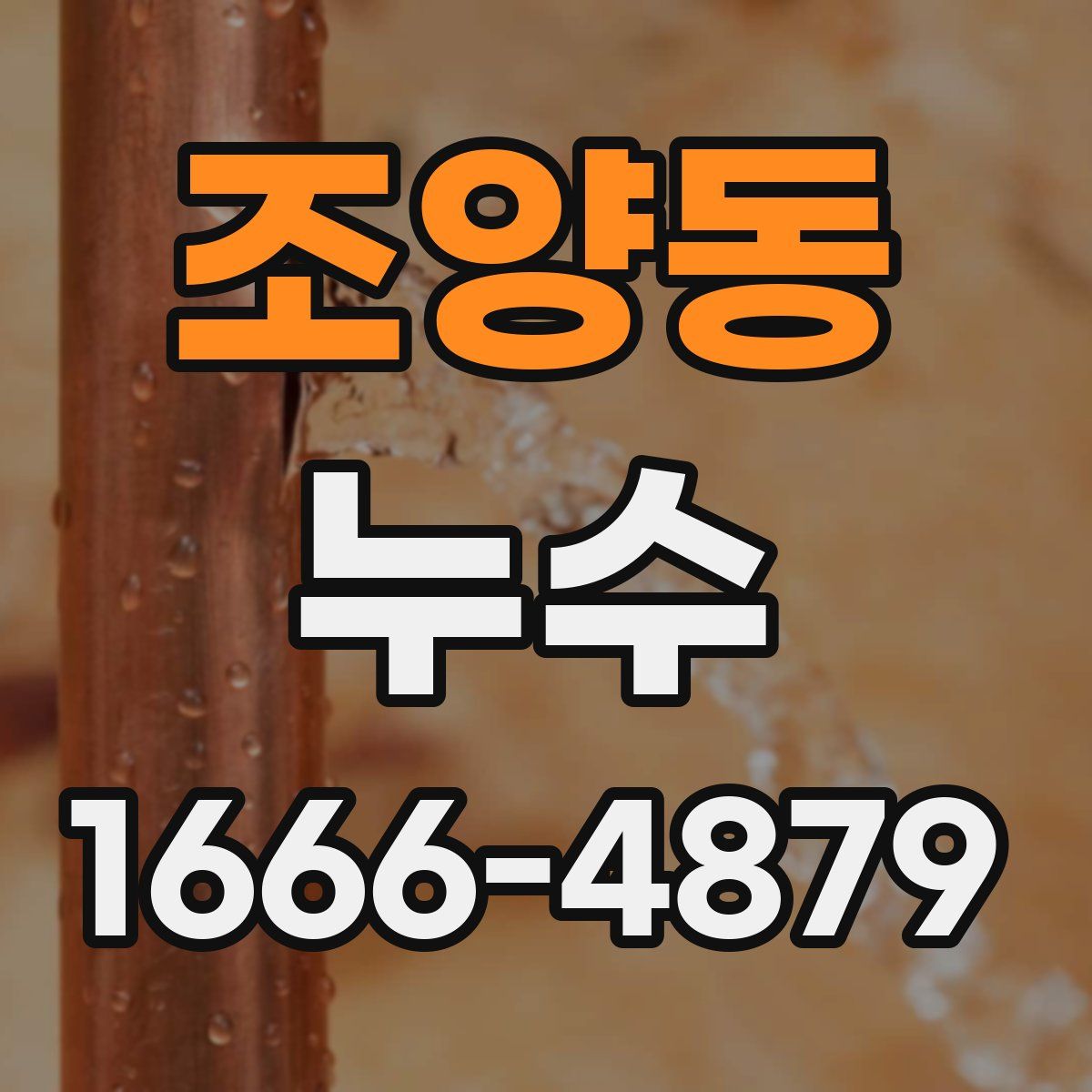조양동 누수