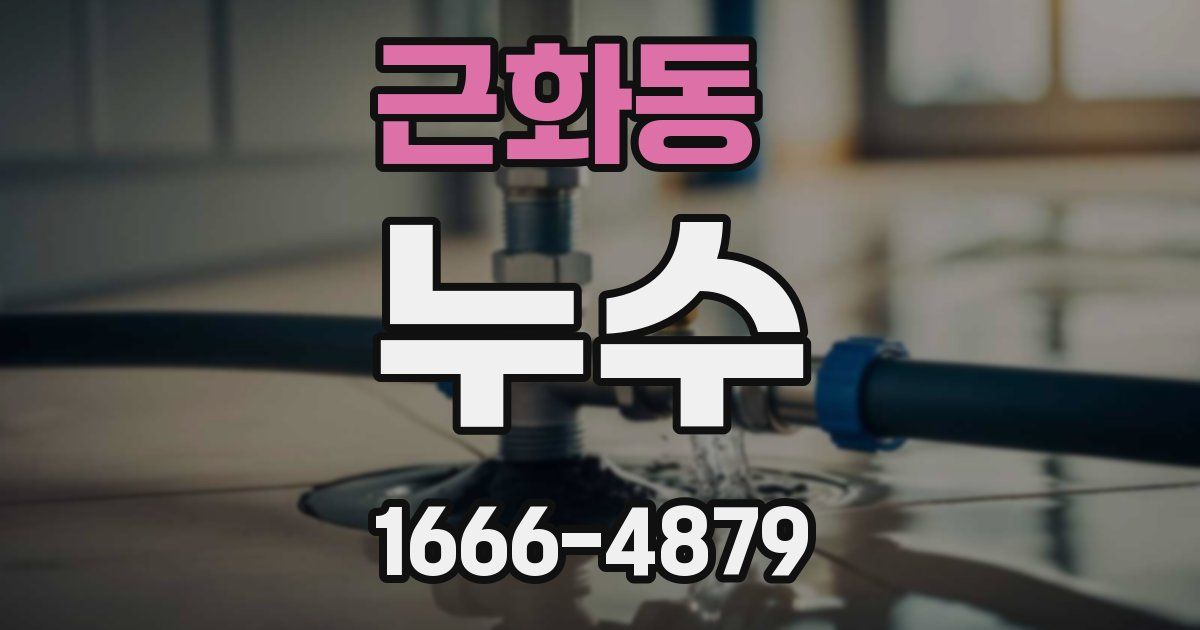 근화동 누수