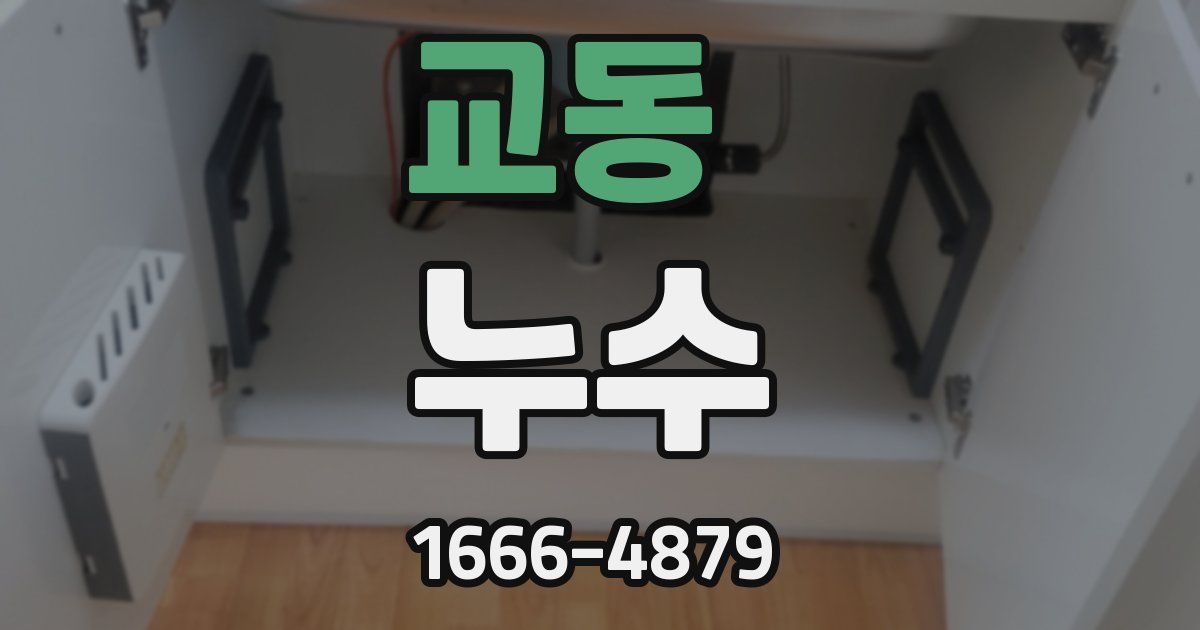 교동 누수
