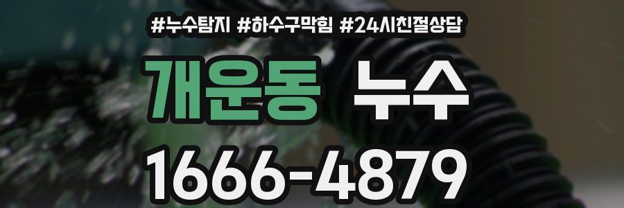 개운동 누수