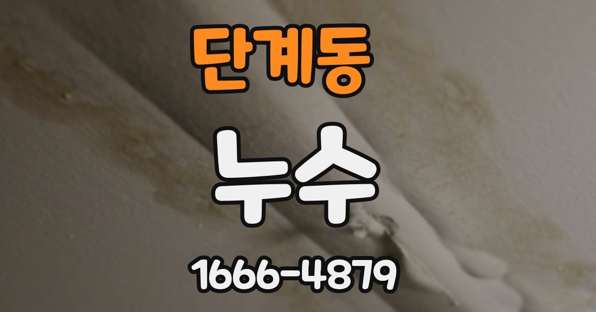 단계동 누수