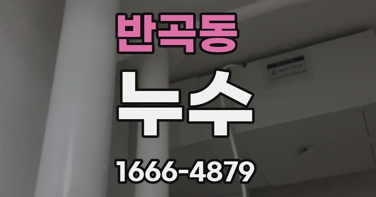 반곡동 누수