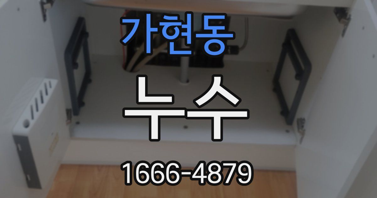 가현동 누수