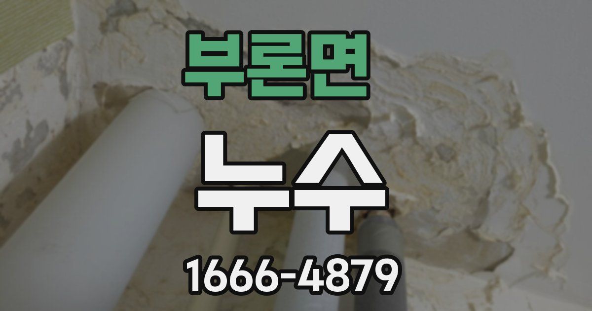 부론면 누수