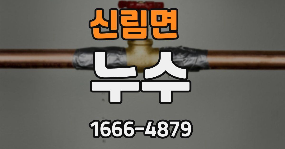 신림면 누수