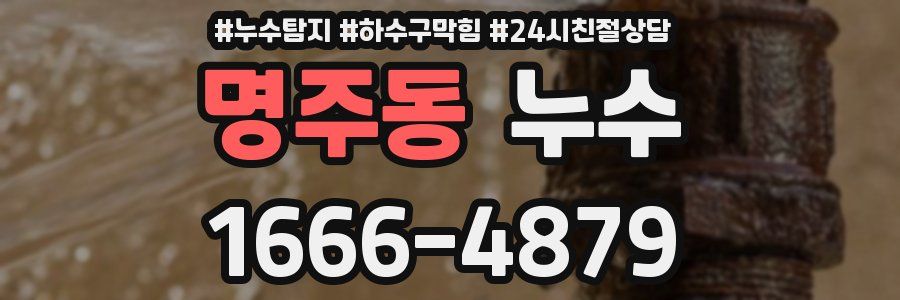 명주동 누수