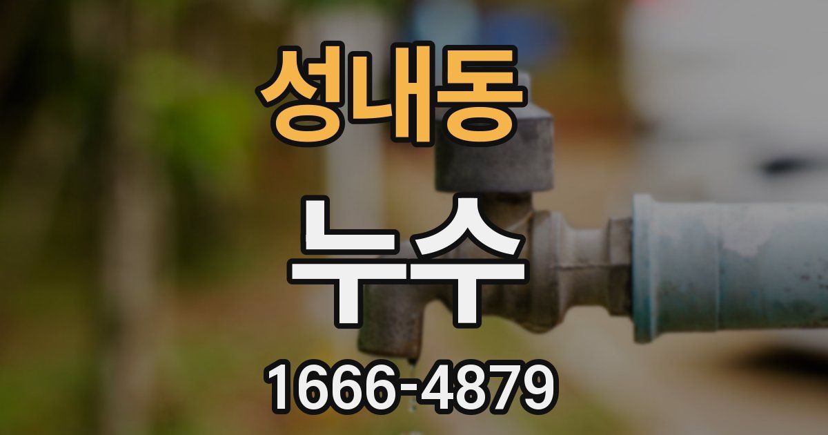 성내동 누수
