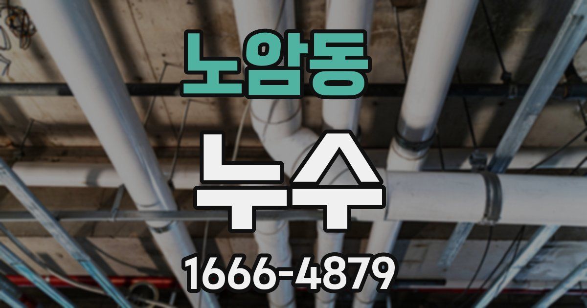 노암동 누수
