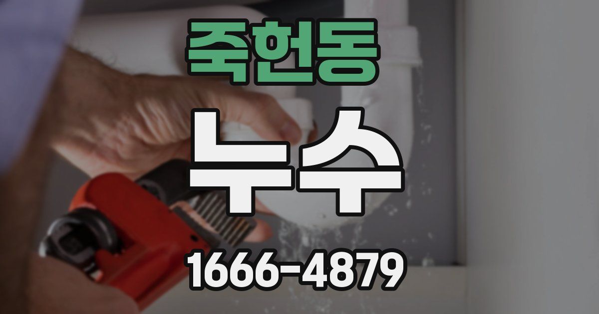 죽헌동 누수