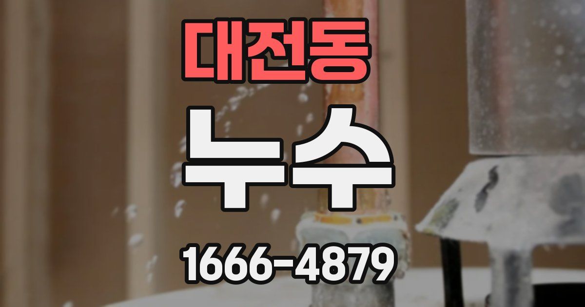 대전동 누수