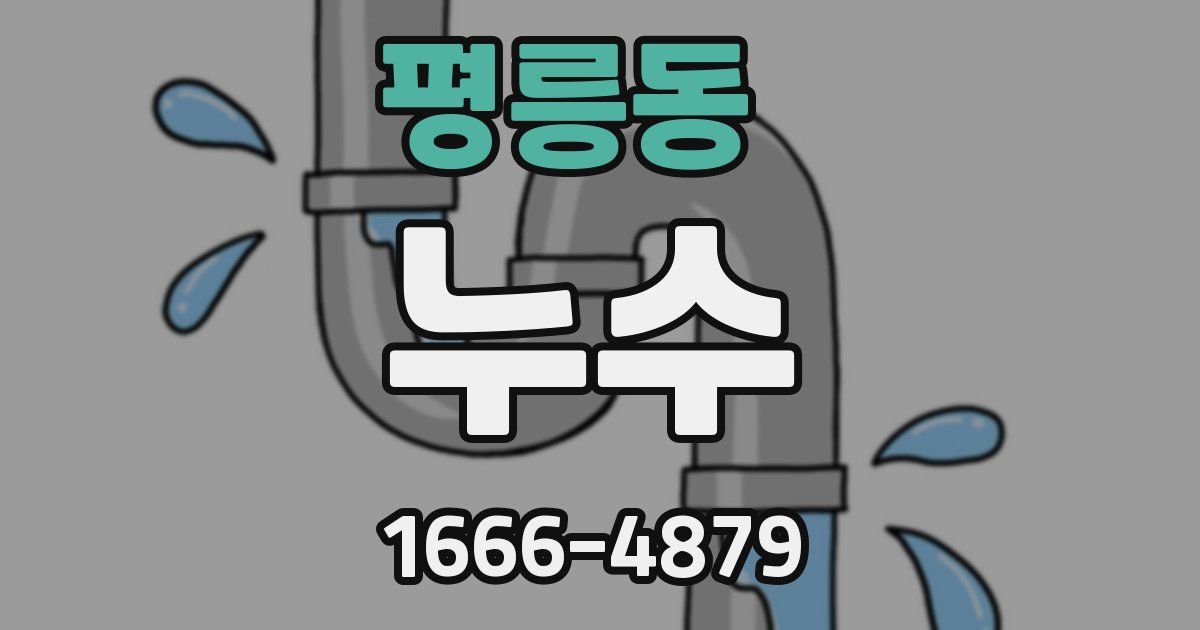 평릉동 누수