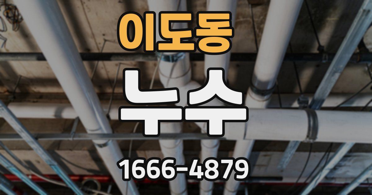 이도동 누수