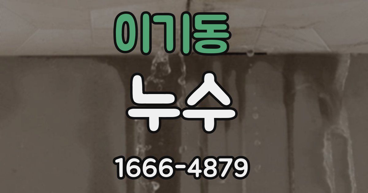 이기동 누수