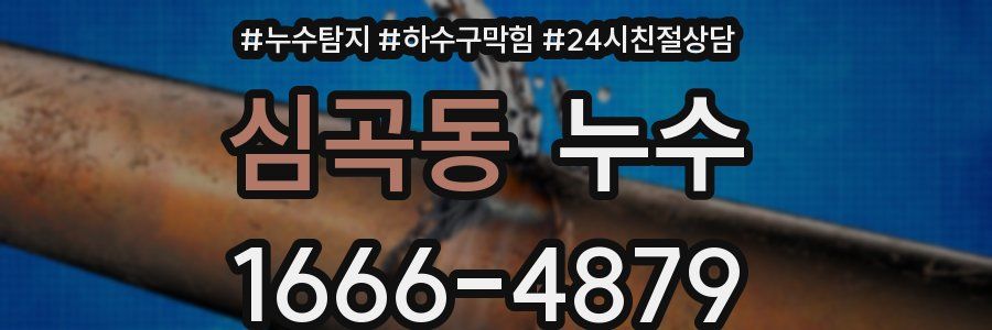 심곡동 누수