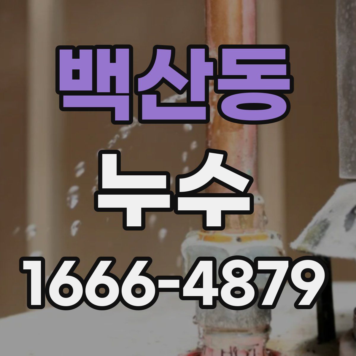 백산동 누수
