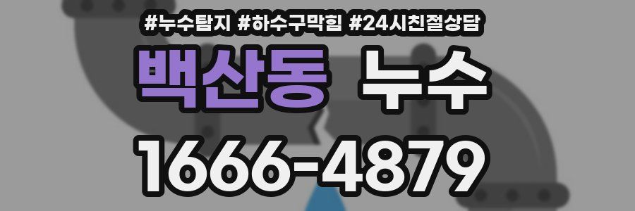 백산동 누수