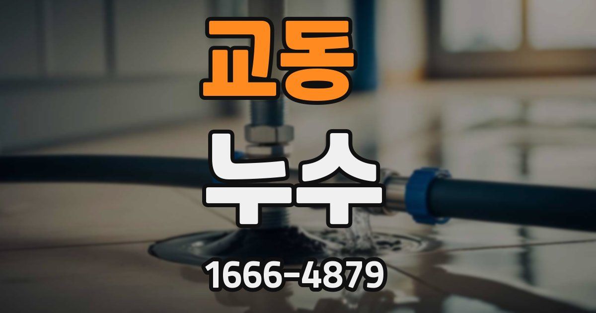 교동 누수