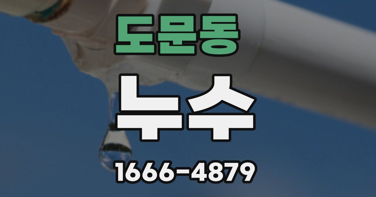 도문동 누수