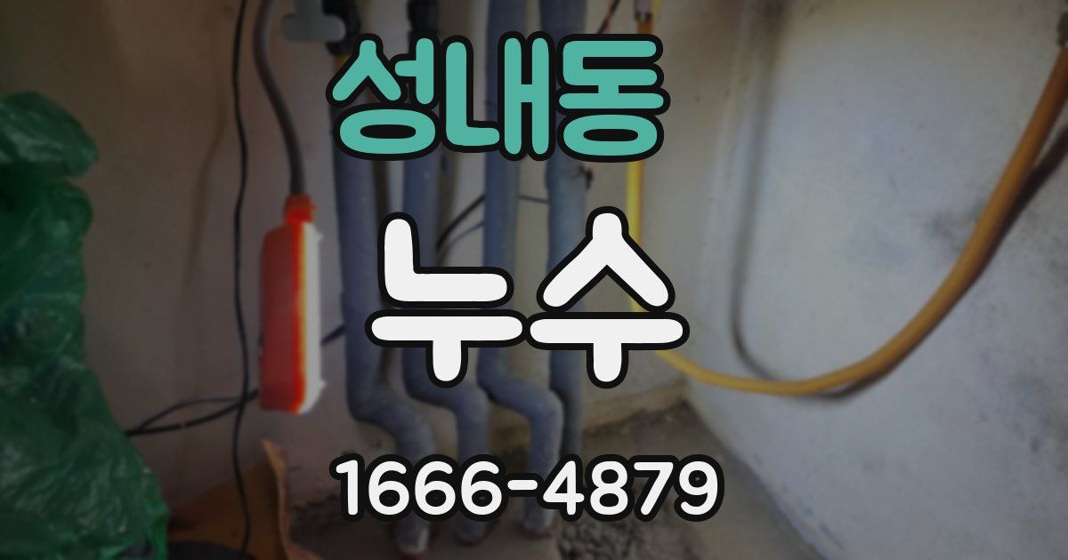 성내동 누수