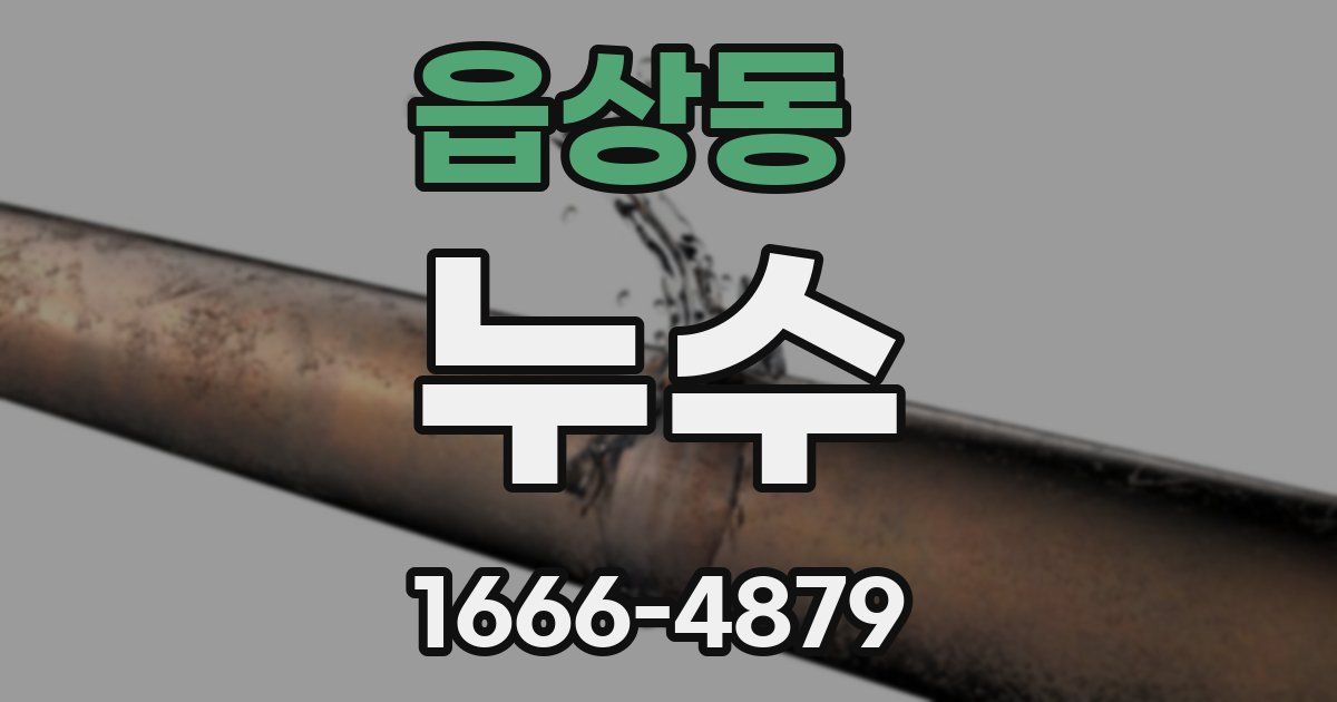 읍상동 누수