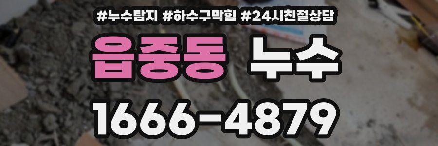 읍중동 누수
