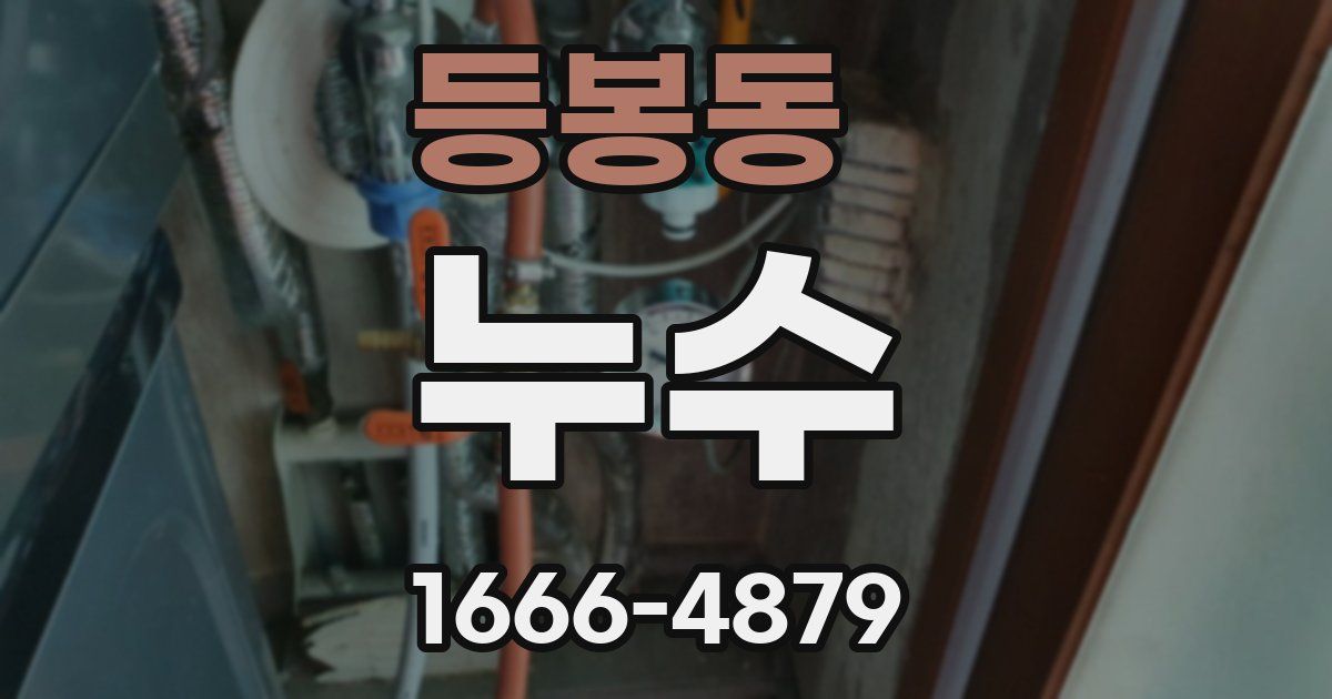 등봉동 누수