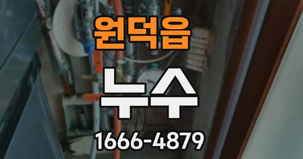원덕읍 누수