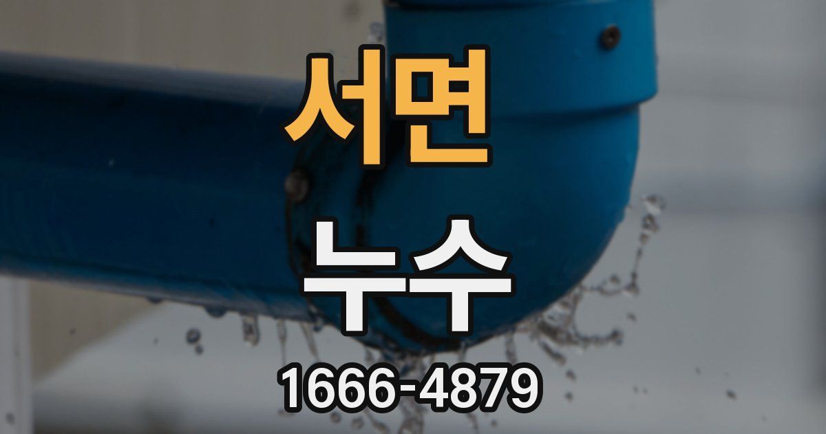 서면 누수