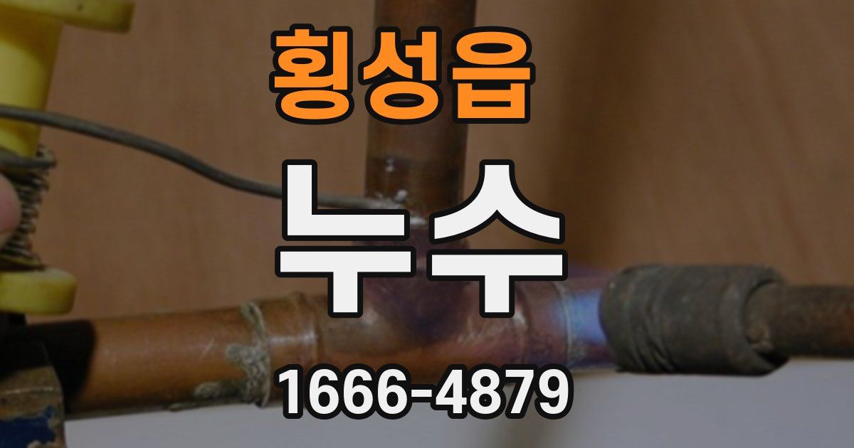횡성읍 누수
