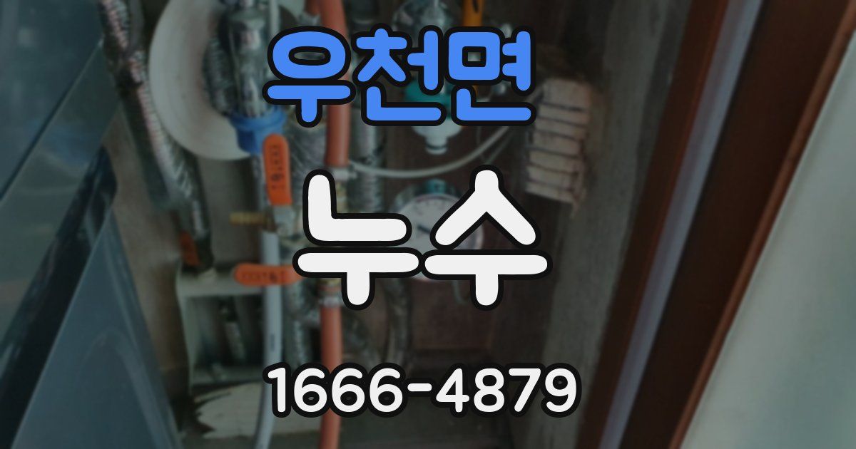 우천면 누수