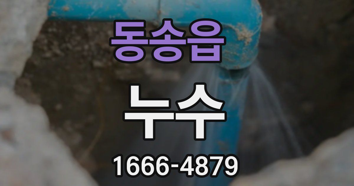 동송읍 누수