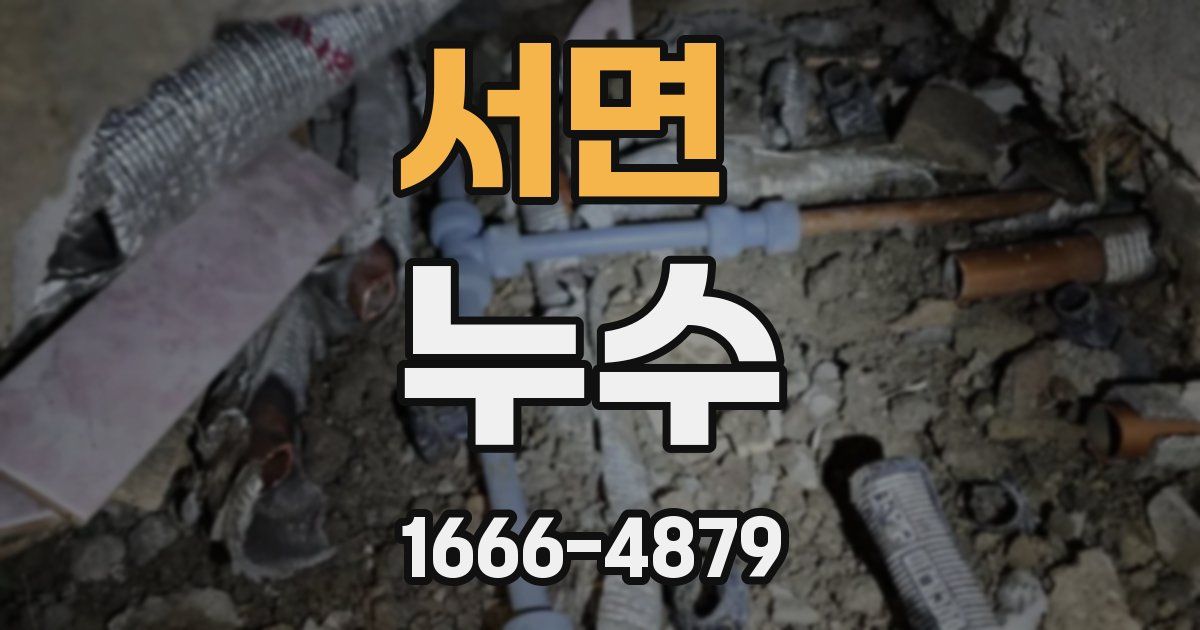 서면 누수