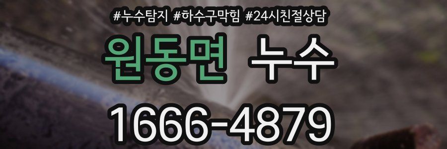 원동면 누수