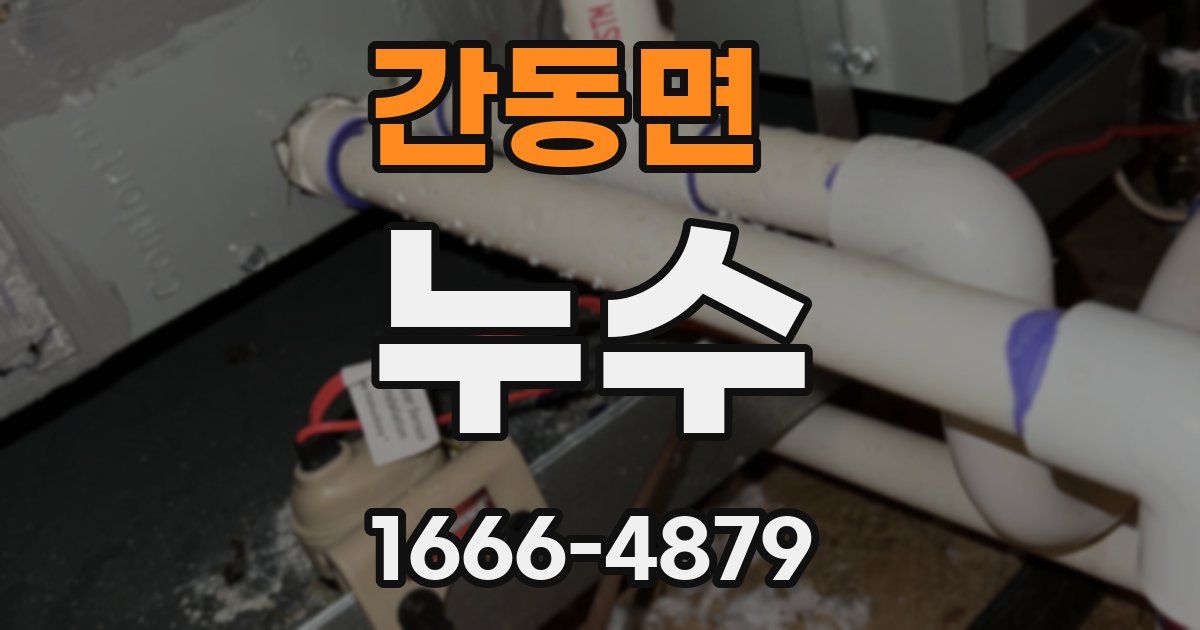 간동면 누수