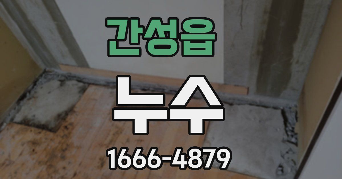 간성읍 누수