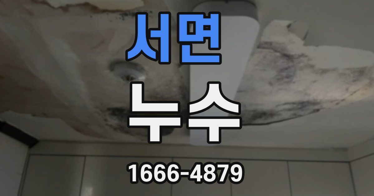 서면 누수
