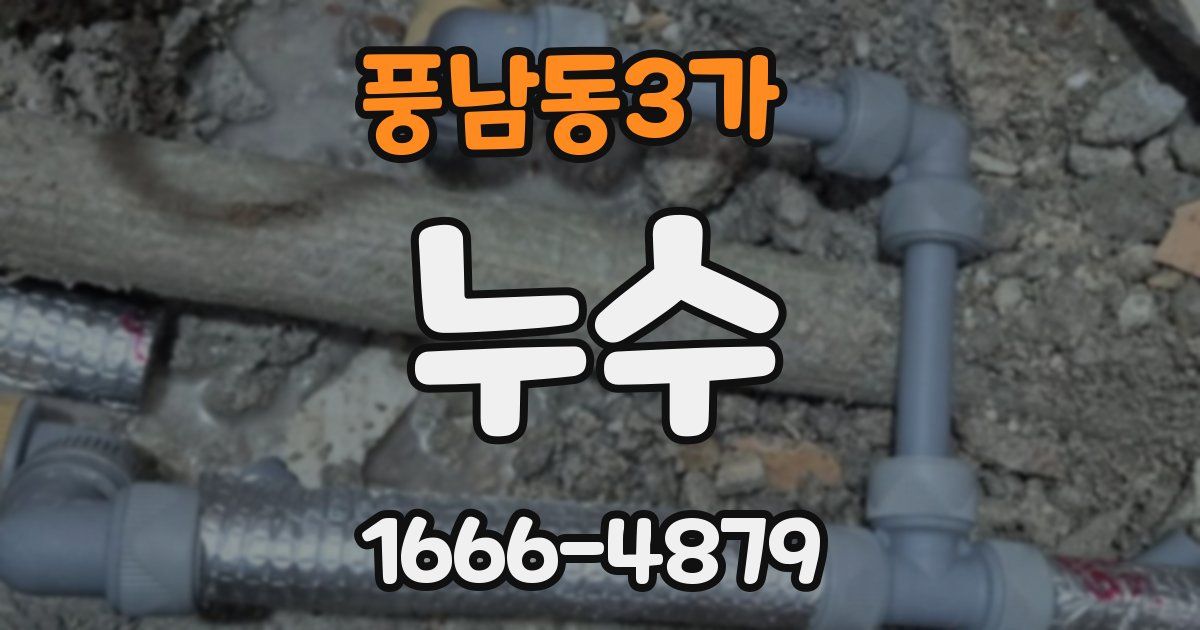 풍남동3가 누수