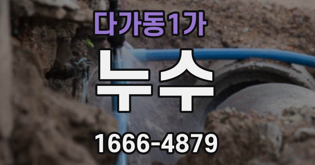 다가동1가 누수