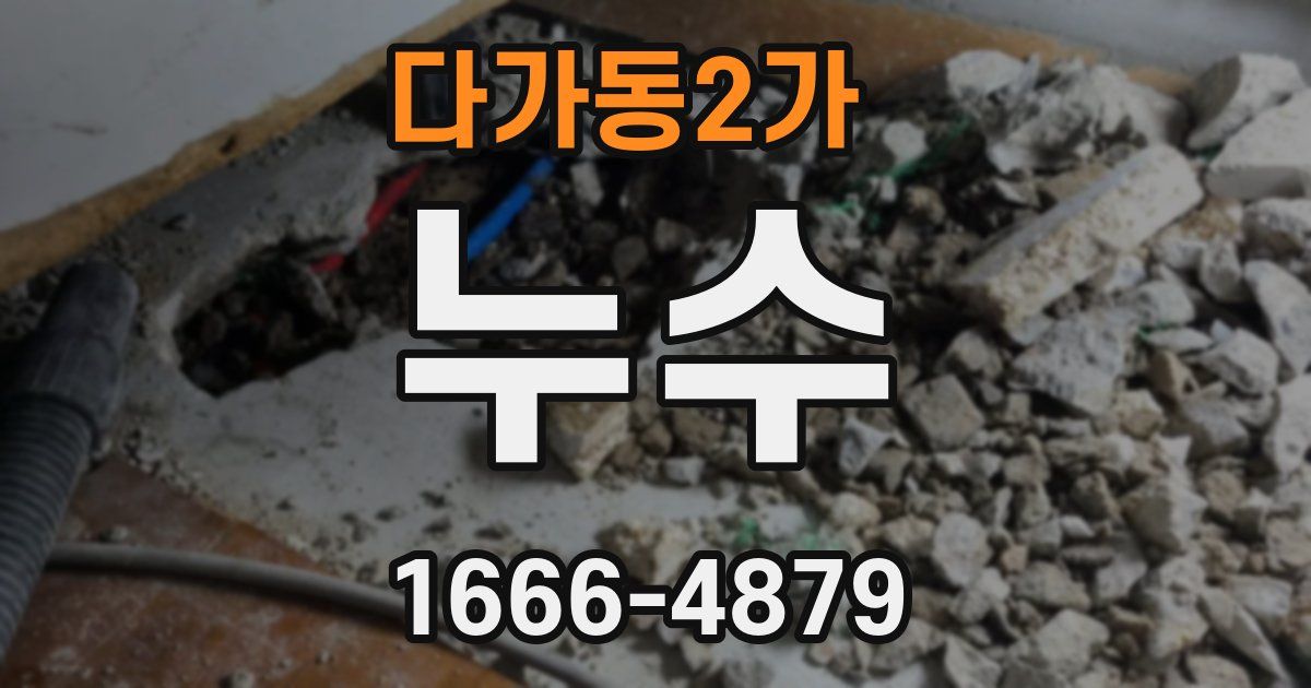 다가동2가 누수