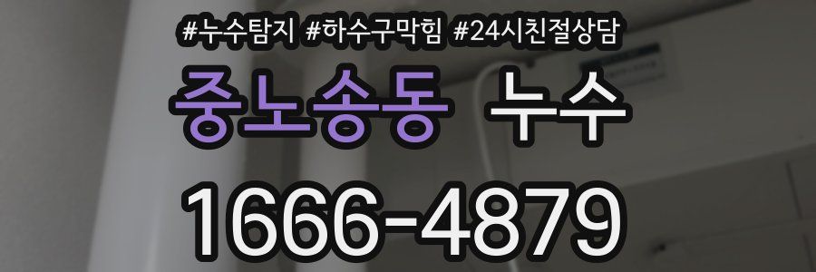중노송동 누수