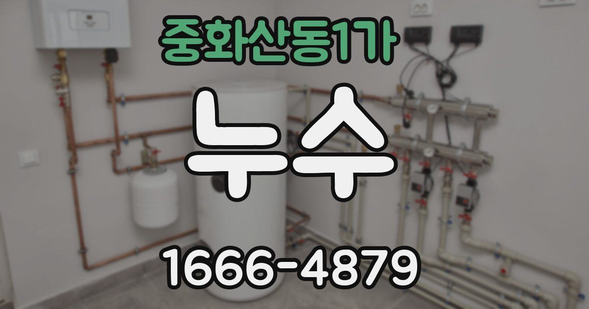 중화산동1가 누수