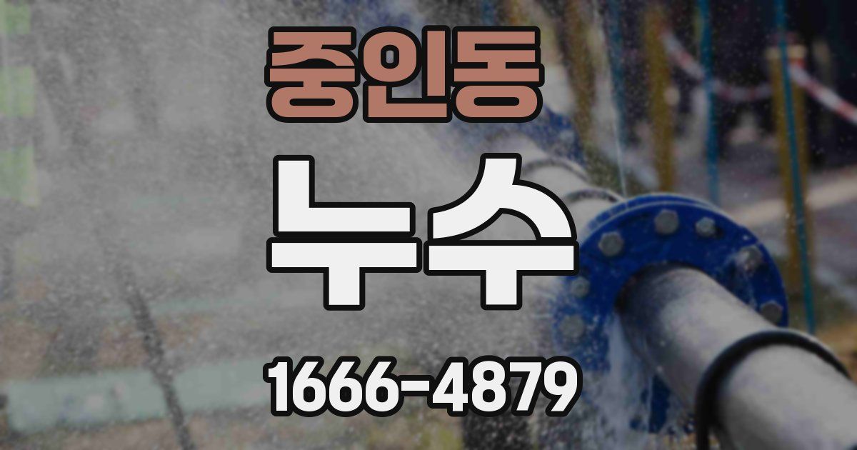 중인동 누수