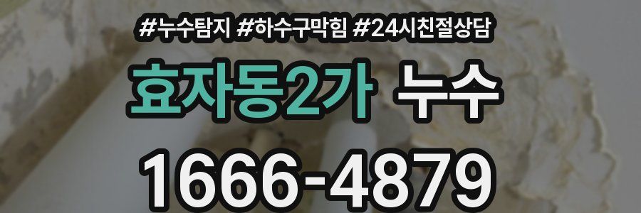 효자동2가 누수