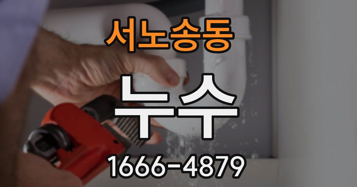 서노송동 누수